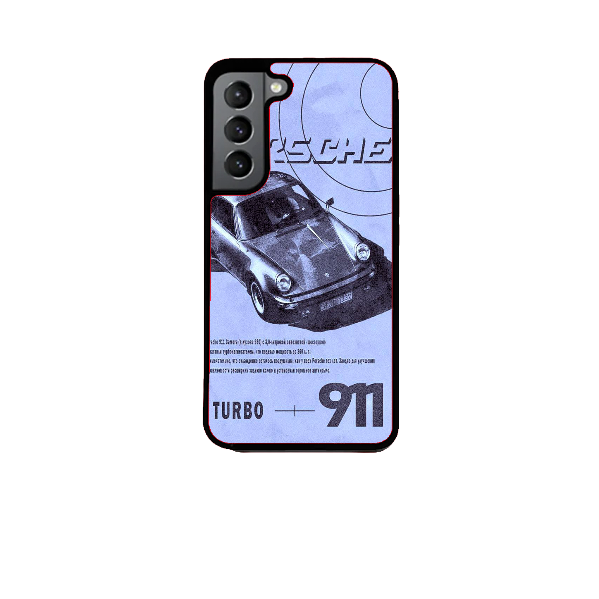 Estuche para Celular Porsche 911 Turbo — Purple Blueprint