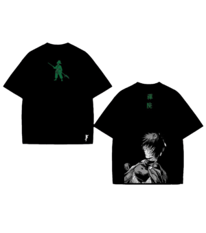Camiseta Anime — Green Shadow Portrait