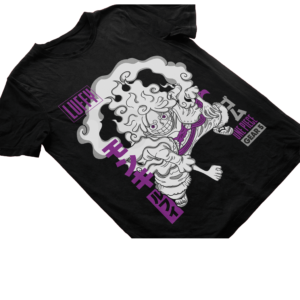 Camiseta One Piece — Luffy Gear Five Purple