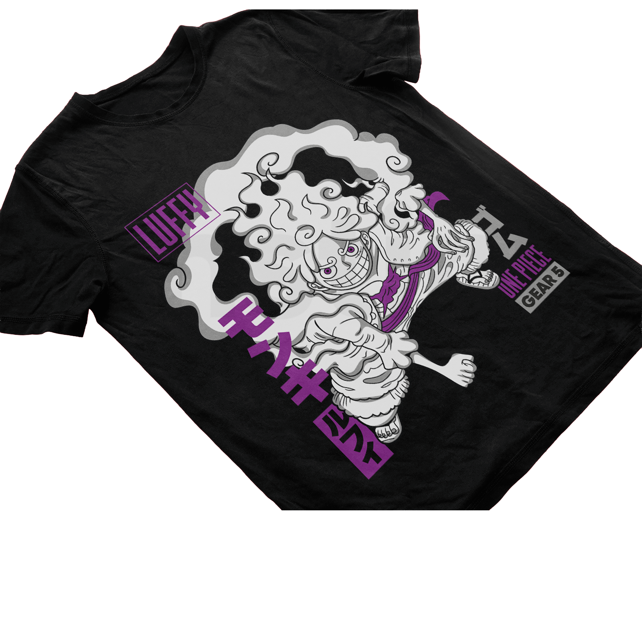 Camiseta One Piece — Luffy Gear Five Purple