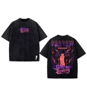 Camiseta Solo Leveling — Shadow Monarch Purple