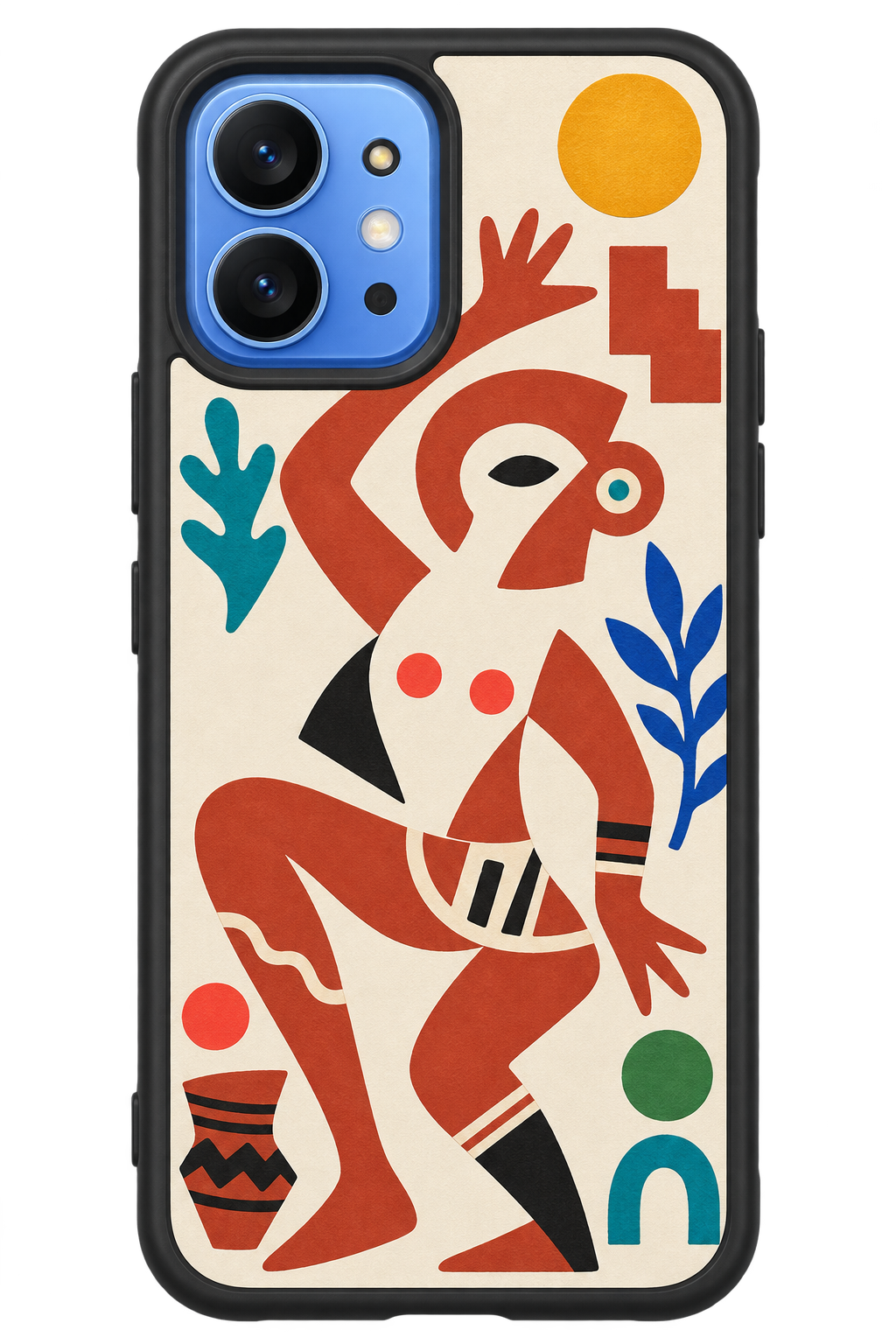 Estuche Cerámica Negativa — Figura Ceremonial
