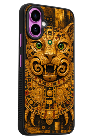 Estuche para Celular Jaguar Sagrado Dorado