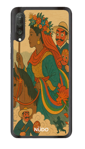 Estuche Celular Inti Raymi Estilo Ukiyo-e