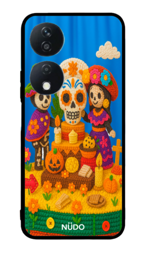 Estuche Celular Mexico Dia de los Muertos