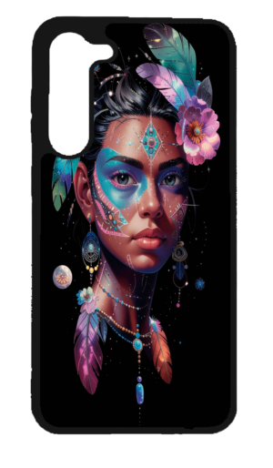 Estuche Celular Mujer estrella. Mujer raíz