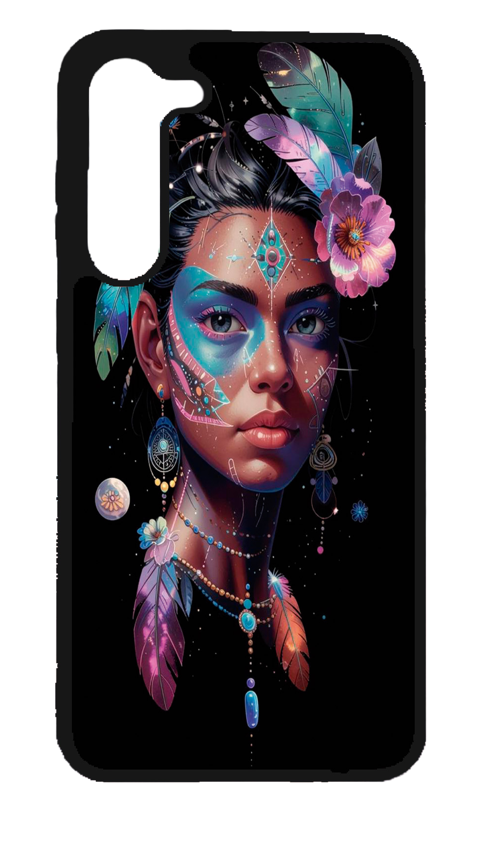 Estuche Celular Mujer estrella. Mujer raíz