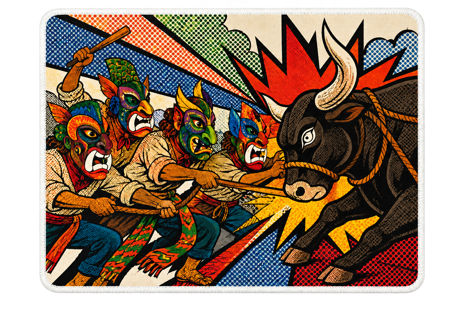 Mousepad Guerrero Ceremonial — Guerreros de Boruca