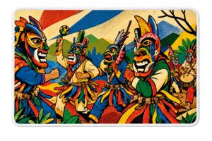 Mousepad Máscara Ancestral — Guerreros de Boruca