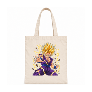 NÜDO POP — Dragon Ball Z · Canvas bag de asas largas · Gohan Super Saiyan 2