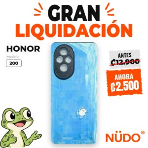 Estuche HONOR 200 – Fondo azul con personaje pequeño