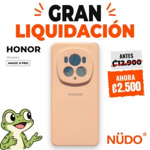 Estuche HONOR Magic 6 Pro – Estuche color durazno con logo HONOR