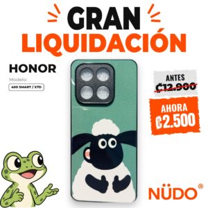 Estuche HONOR 400 Smart / X7d – Shaun, la oveja, sobre fondo verde menta