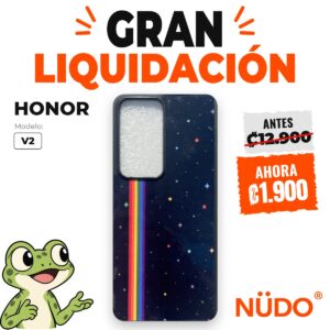 Estuche HONOR V2 – Diseño espacial con arcoíris
