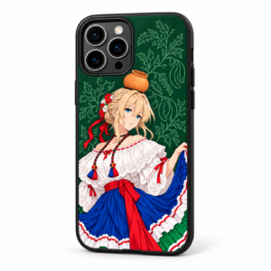 NÜDO × NÜDO POP — Vestidos de Patria | Guanacaste · Violet Evergarden · Estuche para celular
