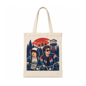 NÜDO POP — Stranger Things · Canvas bag de asas largas · Dustin y Steve