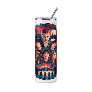 NÜDO POP — Stranger Things · Skinny tumbler 20 oz · El grupo de Hawkins