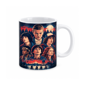 NÜDO POP — Stranger Things · Taza 11 oz · El grupo de Hawkins